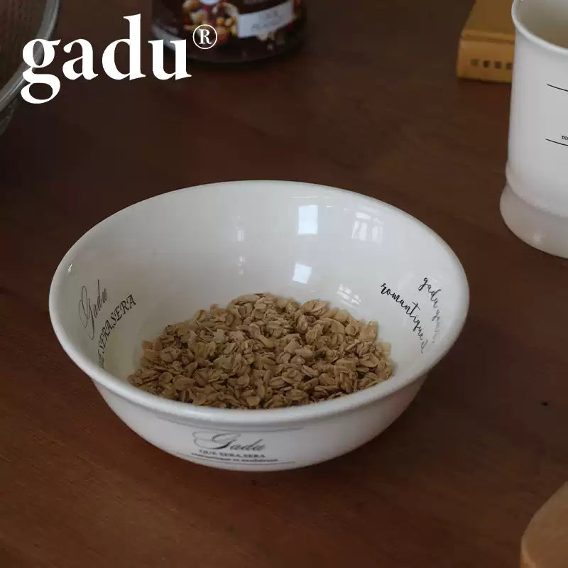 QSS Lettered Ceramic Bowl — 600 ml & Gift Set