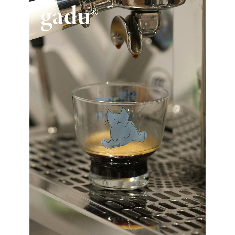 Lazy Blue Cat Affogato Glass — 235 ml
